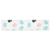 Dog Paws Pattern Print Design 04 Table Runner