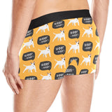 Bull Terrier Pattern Print Design 03 Men's All Over Print Boxer Briefs Men's Underwear