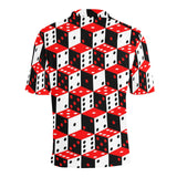 Dice Pattern Print Design 02 Men's All Over Print Polo Shirt