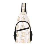 cute owl leaf All Over Print Chest Bag