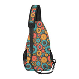 Gear Pattern Print Design 01 All Over Print Chest Bag