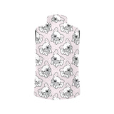 Cute french bulldog pattern Women's Padded Vest