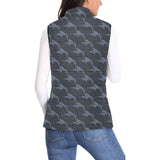 Swordfish Pattern Print Design 03 Women's Padded Vest