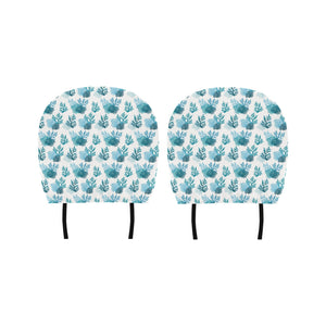 Coral Reef Pattern Print Design 04 Car Headrest Cover