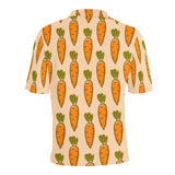 Carrot Pattern Print Design 04 Men's All Over Print Polo Shirt