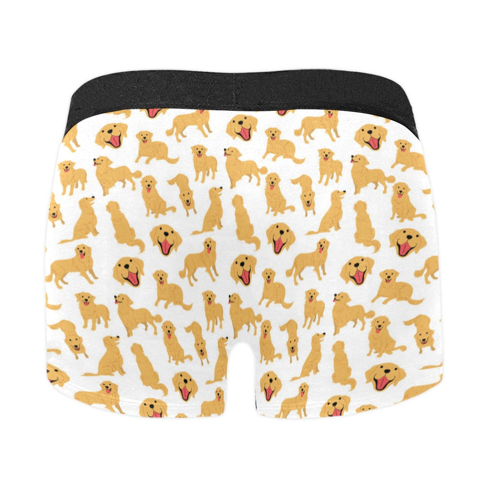 Golden Retriever Pattern Print Design 05 Men's All Over Print Boxer Briefs Men's Underwear