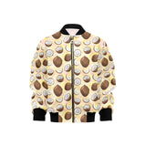 Coconut Pattern Print Design 05 Kids' Boys' Girls' Bomber Jacket