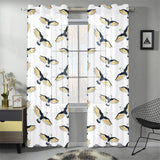 Eagle Pattern Print Design 03 Gauze Curtain