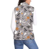 Halloween design pattern Women's Padded Vest