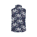 Bicycle Pattern Print Design 03 Men's Padded Vest