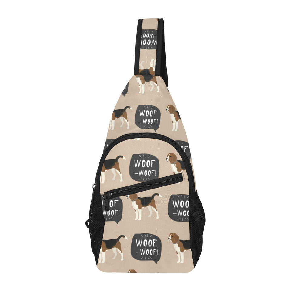 Beagle pattern All Over Print Chest Bag