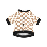 Lion Pattern Print Design 01 All Over Print Pet Dog Round Neck Fuzzy Shirt