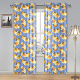 Guinea Pig Pattern Print Design 02 Gauze Curtain