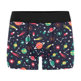 colorful space pattern planet star Men's All Over Print Boxer Briefs Men's Underwear