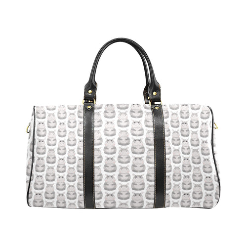 Hippopotamus Pattern Print Design 05 Travel Bag