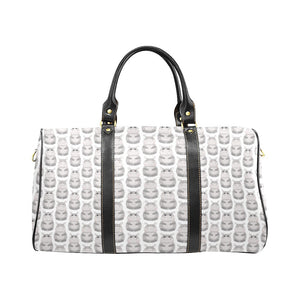Hippopotamus Pattern Print Design 05 Travel Bag