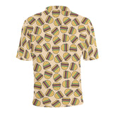 Hamburger Pattern Print Design 01 Men's All Over Print Polo Shirt