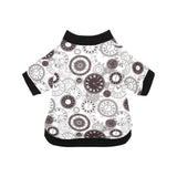 Classic vintage clock pattern All Over Print Pet Dog Round Neck Fuzzy Shirt