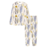 Lavender modern pattern blackground Women's All Over Print Pajama Set