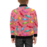 Colorful wrapped candy pattern Kids' Boys' Girls' Bomber Jacket
