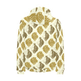 Lion Pattern Print Design 02 Men's Padded Hooded Jacket