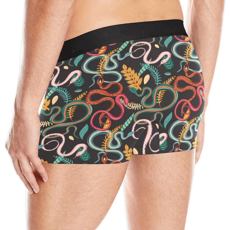 Colorful snake plant pattern Men's All Over Print Boxer Briefs Men's Underwear