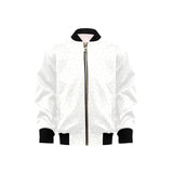 arabic white pattern Kids' Boys' Girls' Bomber Jacket