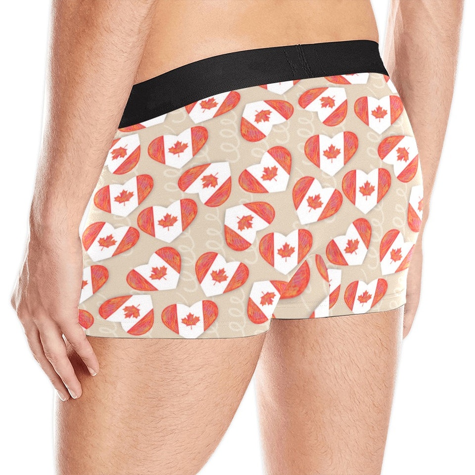 Canada Pattern Print Design 01 Men's All Over Print Boxer Briefs Men's Underwear