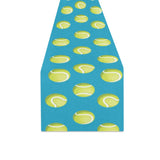 Tennis Pattern Print Design 05 Table Runner