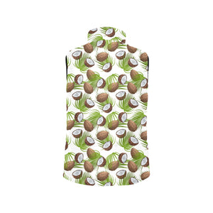 Coconut Pattern Print Design 04 Men's Padded Vest