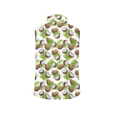Coconut Pattern Print Design 04 Men's Padded Vest