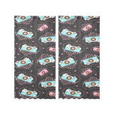 Camera Pattern Print Design 04 Gauze Curtain