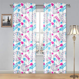 Darts Pattern Print Design 01 Gauze Curtain