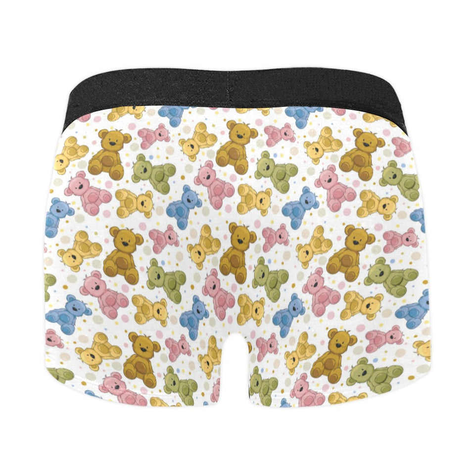 Teddy Bear Pattern Print Design 01 Men's All Over Print Boxer Briefs Men's Underwear