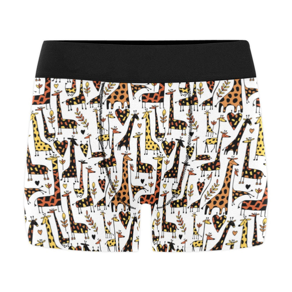 Giraffe Pattern Print Design 05 Men's All Over Print Boxer Briefs Men's Underwear