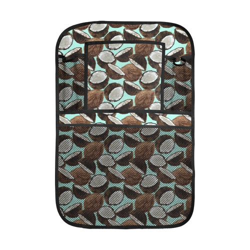 Coconut Pattern Print Design 03 Car Seat Back Organizer