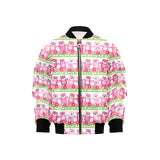 Teddy Bear Pattern Print Design 04 Kids' Boys' Girls' Bomber Jacket