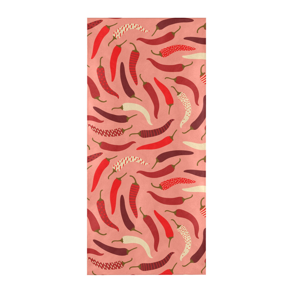 Beautiful Chili peppers pattern Beach Towel