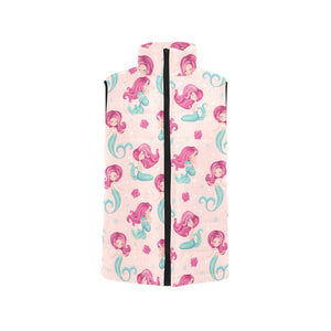 Cute little mermaid pattern Men's Padded Vest