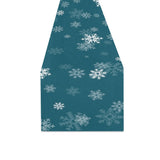 Snowflake pattern dark background Table Runner