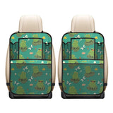 Cute frog dragonfly design pattern Car Seat Back Organizer