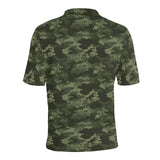 Digital Green camouflage pattern Men's All Over Print Polo Shirt
