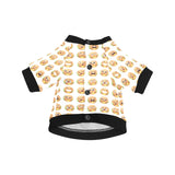 Hamburger Pattern Print Design 04 All Over Print Pet Dog Round Neck Fuzzy Shirt