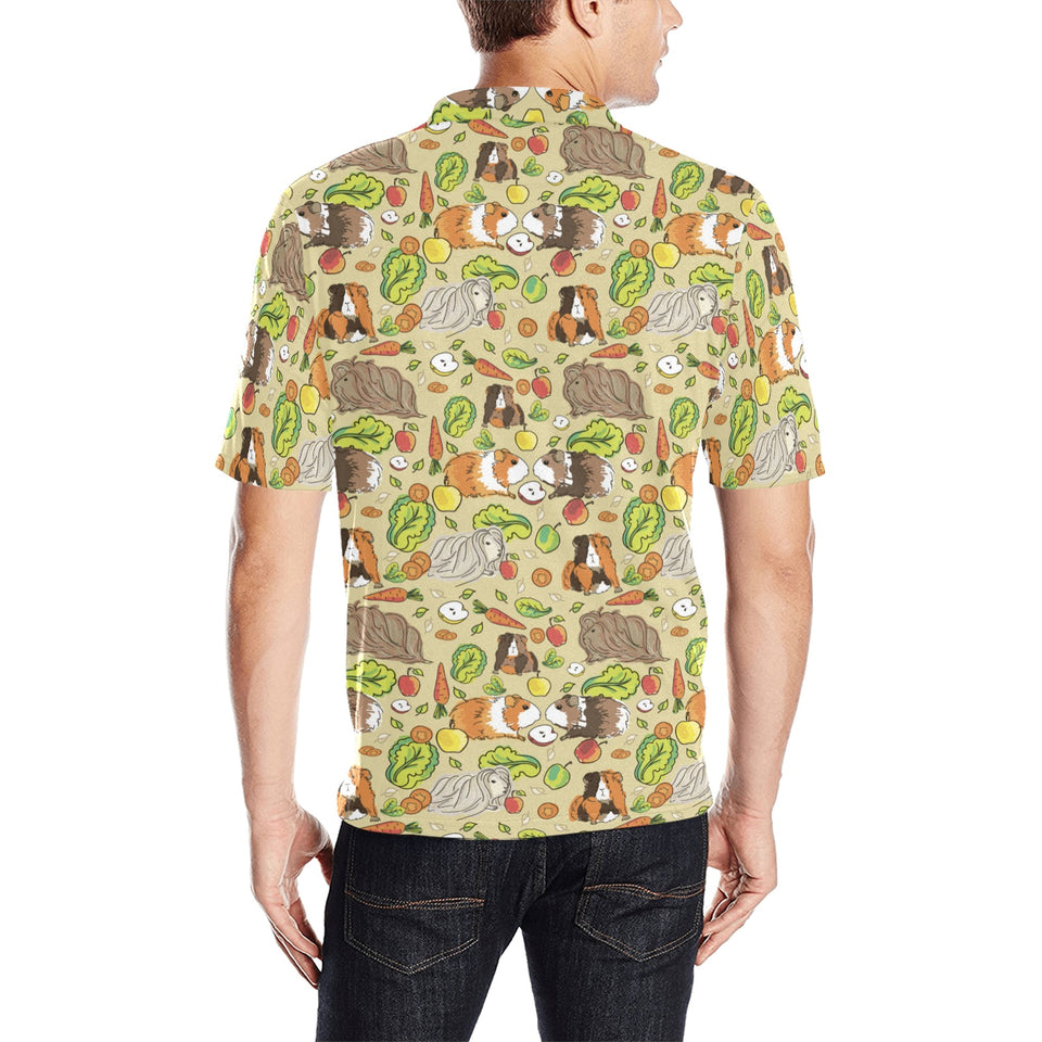 Guinea Pig Pattern Print Design 04 Men's All Over Print Polo Shirt