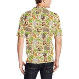 Guinea Pig Pattern Print Design 04 Men's All Over Print Polo Shirt