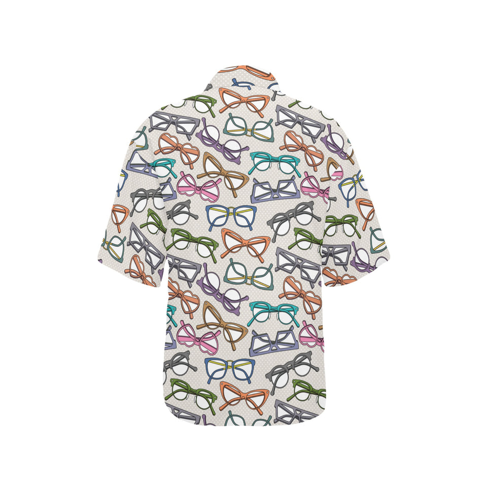 Sun Glasses Pattern Print Design 01 Women's All Over Print Hawaiian Shirt
