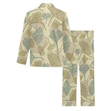 Ginkgo leaves design pattern Men's Long Pajama Set