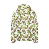 Coconut Pattern Print Design 04 Kids' Boys' Girls' Padded Hooded Jacket