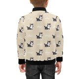 Cute Siberian Husky Kids' Boys' Girls' Bomber Jacket