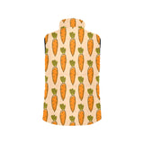 Carrot Pattern Print Design 04 Women's Padded Vest